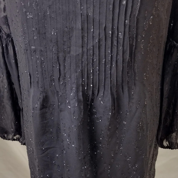 Lilly Pulitzer Cleme Silk Dress Onyx Fish Clip Chiffon Size 8 EUC - Picture 3 of 9